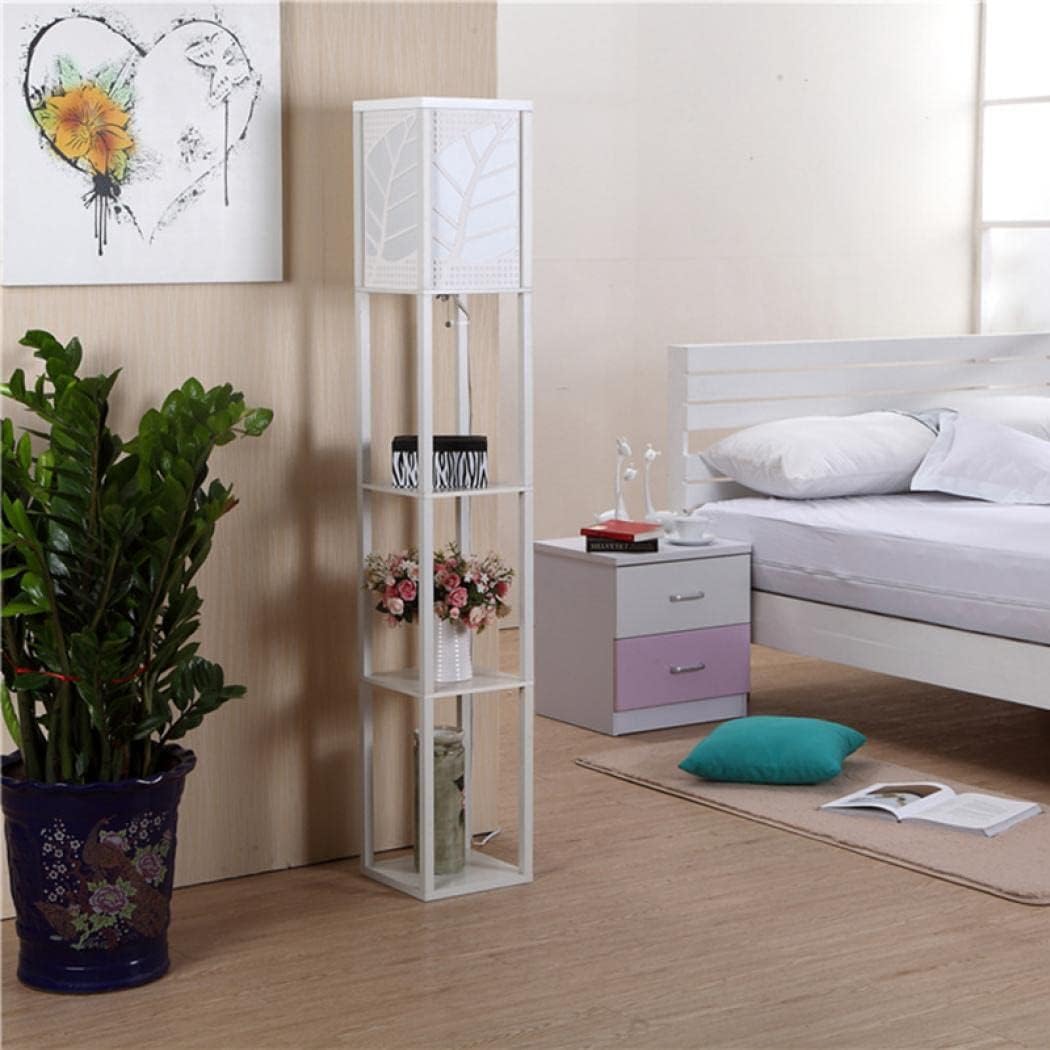 ラックが付いた組み立て式の木製フロアライト 【公式通販】